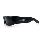 Mens Mad Dog Narrow Rectangle 90s Street Gangster Shade Sunglasses