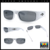 Mens Mad Dog Narrow Rectangle 90s Street Gangster Shade Sunglasses