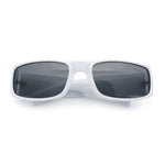 Mens Mad Dog Narrow Rectangle 90s Street Gangster Shade Sunglasses