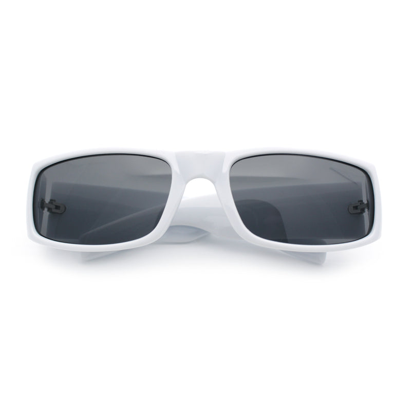 Mens Mad Dog Narrow Rectangle 90s Street Gangster Shade Sunglasses