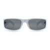 Mens Mad Dog Narrow Rectangle 90s Street Gangster Shade Sunglasses