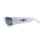 Mens Mad Dog Narrow Rectangle 90s Street Gangster Shade Sunglasses