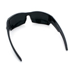 Mens Lucky Charm Horse Shoe Emblem 90s Sport Wrap Plastic Sunglasses