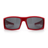 Mens Lucky Charm Horse Shoe Emblem 90s Sport Wrap Plastic Sunglasses