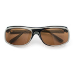 90s Style Flat Top Half Rim Narrow Rectangle Wrap Sport Sunglasses