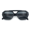 Hipster Octagonal Geometric Bold Rectangular Retro Plastic Racer Sunglasses