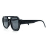 Hipster Octagonal Geometric Bold Rectangular Retro Plastic Racer Sunglasses
