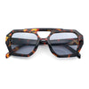 Hipster Octagonal Geometric Bold Rectangular Retro Plastic Racer Sunglasses