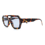 Hipster Octagonal Geometric Bold Rectangular Retro Plastic Racer Sunglasses