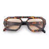 Hipster Octagonal Geometric Bold Rectangular Retro Plastic Racer Sunglasses