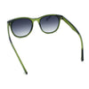 Unique Curved Inset Lens Horn Rim Plastic Retro Hipster Sunglasses