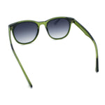 Unique Curved Inset Lens Horn Rim Plastic Retro Hipster Sunglasses