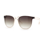Unique Curved Inset Lens Horn Rim Plastic Retro Hipster Sunglasses
