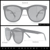 Unique Curved Inset Lens Horn Rim Plastic Retro Hipster Sunglasses