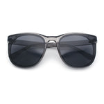 Unique Curved Inset Lens Horn Rim Plastic Retro Hipster Sunglasses