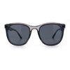 Unique Curved Inset Lens Horn Rim Plastic Retro Hipster Sunglasses