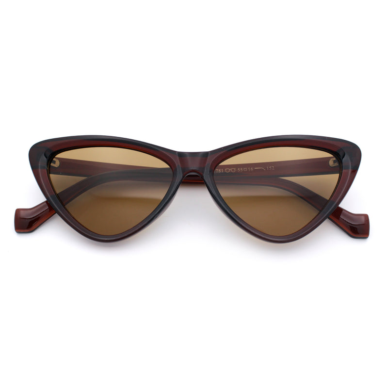 Womens Triangle Gothic Fashion Cat Eye Plastic Retro Sunglasses