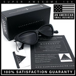 Womens Triangle Gothic Fashion Cat Eye Plastic Retro Sunglasses