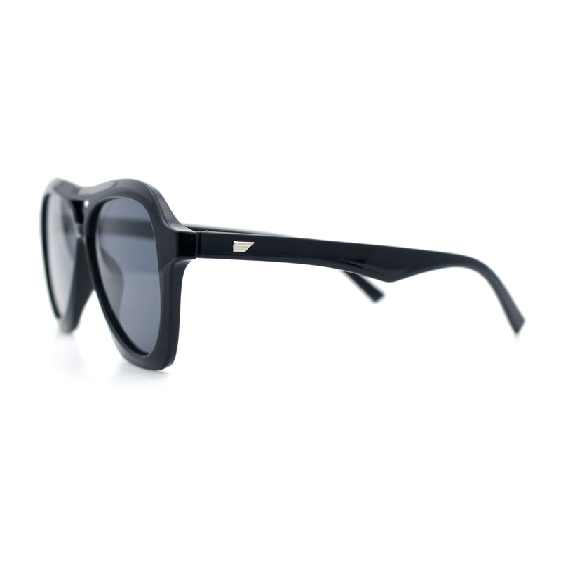 Womens Boyfriend Large Retro Vintage Style Thick Plastic Racer Sunglasses