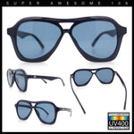 Womens Boyfriend Large Retro Vintage Style Thick Plastic Racer Sunglasses