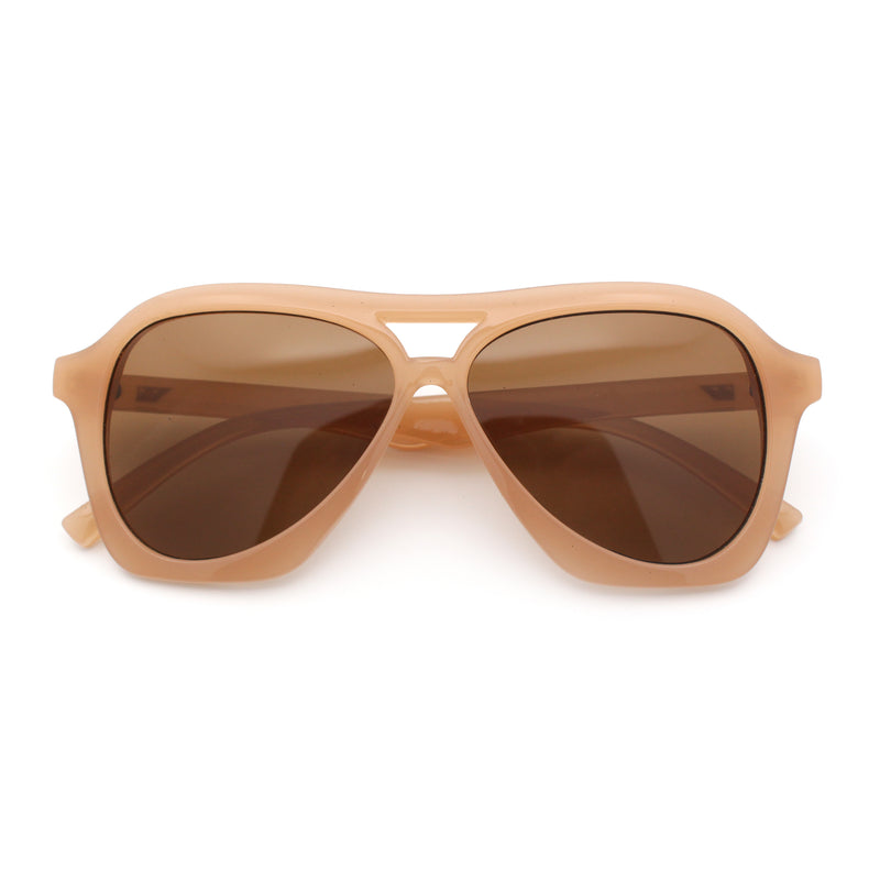 Womens Boyfriend Large Retro Vintage Style Thick Plastic Racer Sunglasses