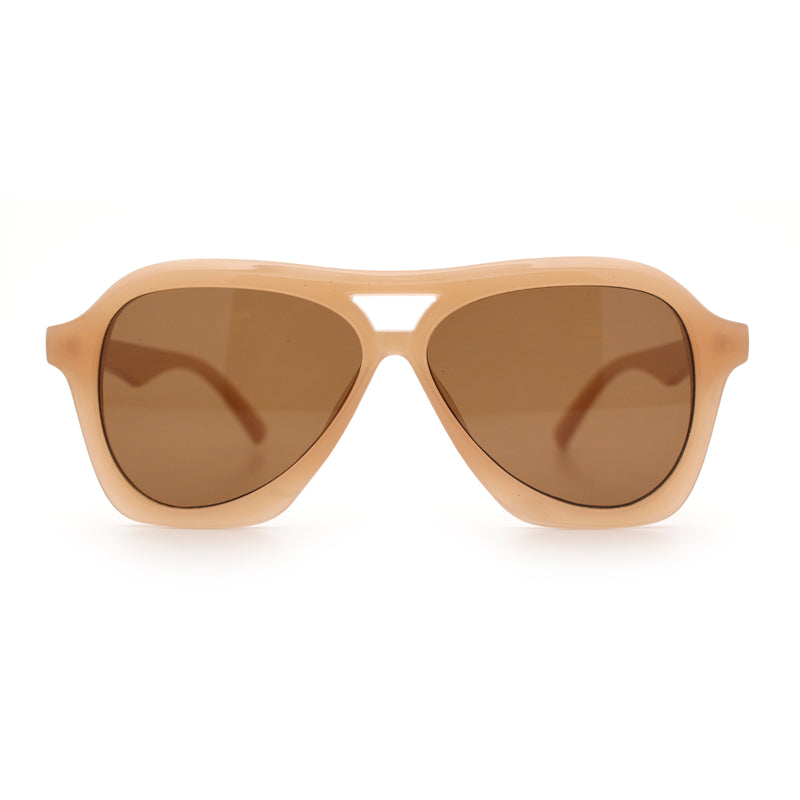 Womens Boyfriend Large Retro Vintage Style Thick Plastic Racer Sunglasses