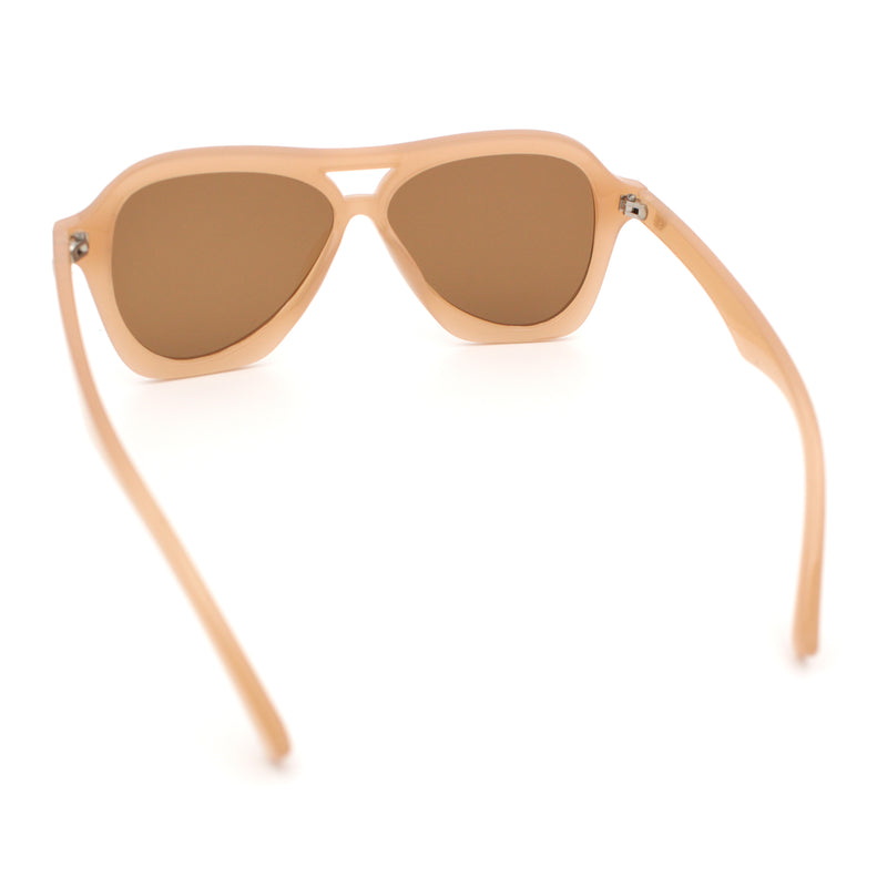 Womens Boyfriend Large Retro Vintage Style Thick Plastic Racer Sunglasses