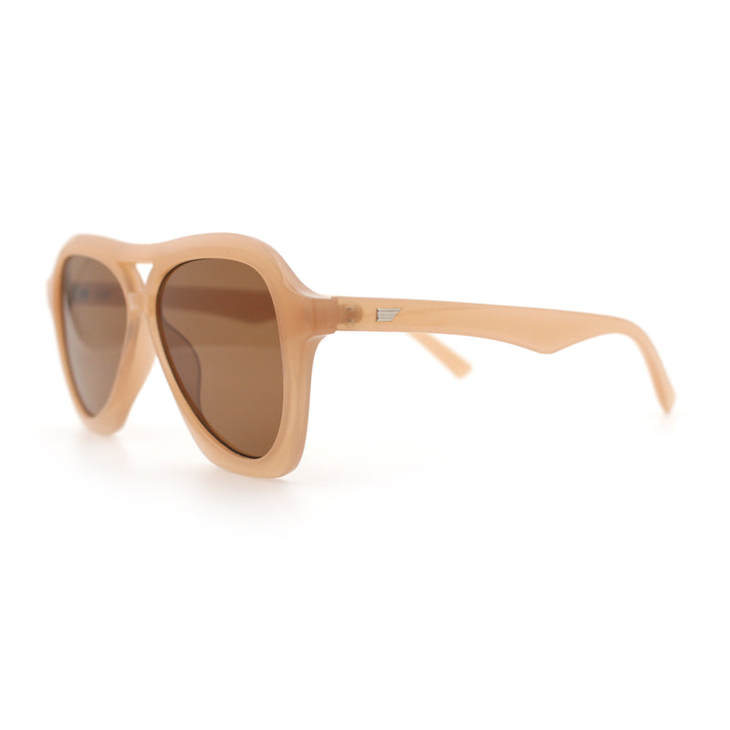 Womens Boyfriend Large Retro Vintage Style Thick Plastic Racer Sunglasses