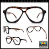 Womens Boyfriend Large Retro Vintage Style Thick Plastic Racer Sunglasses