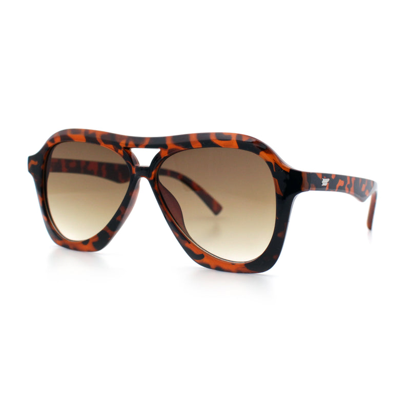 Womens Boyfriend Large Retro Vintage Style Thick Plastic Racer Sunglasses
