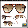 Womens Boyfriend Large Retro Vintage Style Thick Plastic Racer Sunglasses