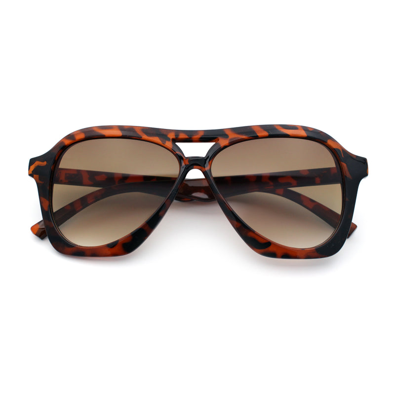 Womens Boyfriend Large Retro Vintage Style Thick Plastic Racer Sunglasses