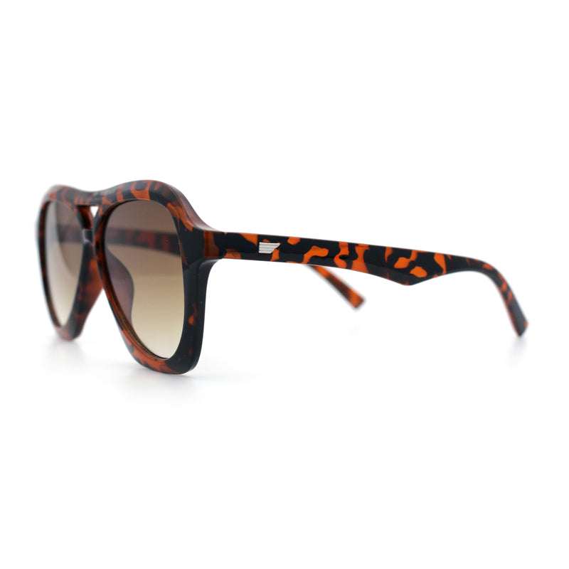 Womens Boyfriend Large Retro Vintage Style Thick Plastic Racer Sunglasses