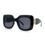 Womens Mod Thick Plastic Rectangle Designer Fashion Butterfly Sunglasses