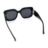 Womens Mod Thick Plastic Rectangle Designer Fashion Butterfly Sunglasses