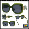 Womens Mod Thick Plastic Rectangle Designer Fashion Butterfly Sunglasses