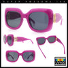 Womens Mod Thick Plastic Rectangle Designer Fashion Butterfly Sunglasses