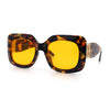 Womens Mod Thick Plastic Rectangle Designer Fashion Butterfly Sunglasses