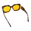 Womens Mod Thick Plastic Rectangle Designer Fashion Butterfly Sunglasses