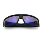 80s Robotic Sci-fi Futurism Narrow Rectangle Wrap Around Plastic Sunglasses