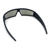 80s Robotic Sci-fi Futurism Narrow Rectangle Wrap Around Plastic Sunglasses