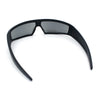 80s Robotic Sci-fi Futurism Narrow Rectangle Wrap Around Plastic Sunglasses