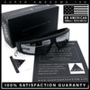 80s Robotic Sci-fi Futurism Narrow Rectangle Wrap Around Plastic Sunglasses