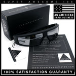 80s Robotic Sci-fi Futurism Narrow Rectangle Wrap Around Plastic Sunglasses