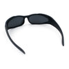 Mens Classic 90s Oval Cropped Bottom Wrap Around Sport Plastic Sunglasses