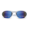 Mens Classic 90s Oval Cropped Bottom Wrap Around Sport Plastic Sunglasses