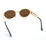 90s Retro Luxury Bicycle Chain Metal Jewel Arm Oval Round Sunglasses