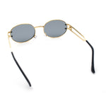 90s Retro Luxury Bicycle Chain Metal Jewel Arm Oval Round Sunglasses