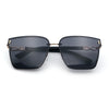 Womens 90s Luxury Rimless Metal Chain Arm Designer Fashion Sunglasses