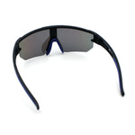 Mens Color Mirror Polarized Plastic Sport Wrap MTB Plastic Sunglasses